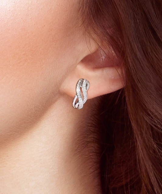 Sudraba Auskari Ar Cirkonijiem - Goldinga