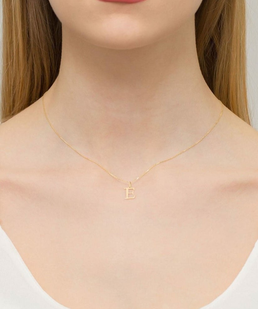 Zelta kulons ar dimanta burtu E - Goldinga