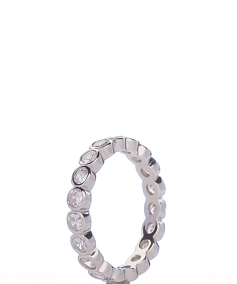 Sudraba gredzens ar cirkonijiem - Sidabriniai žiedai - Goldinga