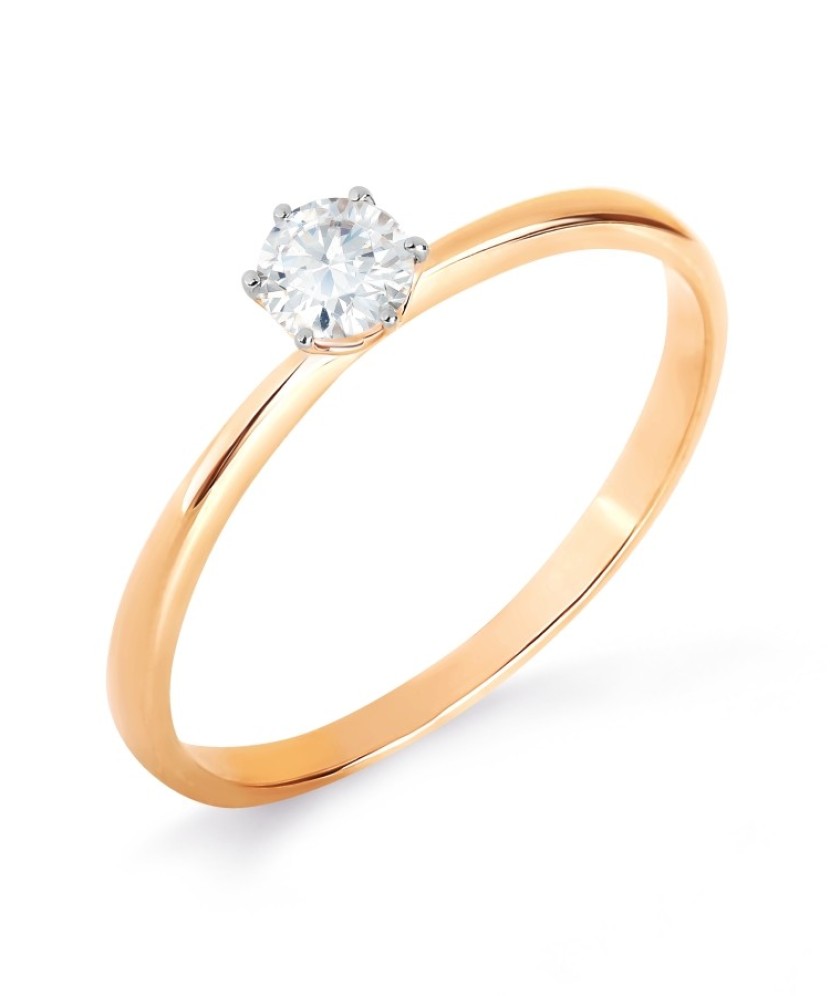 Золотое кольцо с цирконом