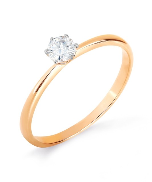 Золотое кольцо с цирконом