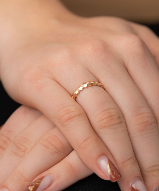 Zelta gredzens ar cirkonijiem - Goldinga