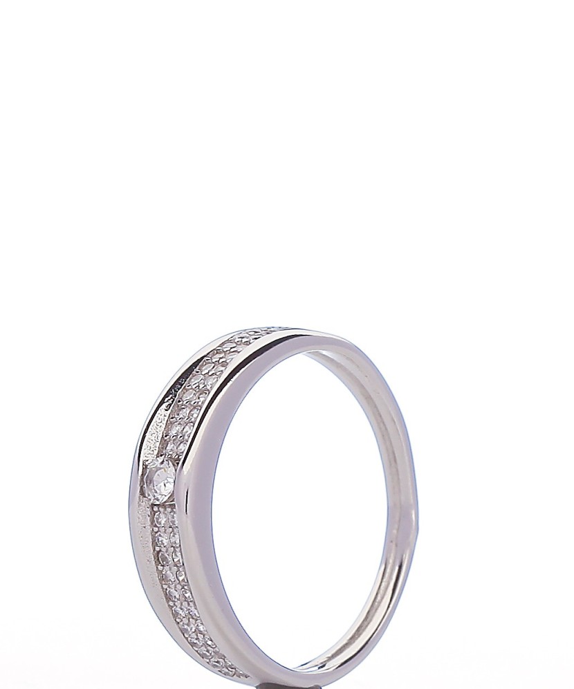 Sudraba gredzens ar cirkonijiem - Sidabriniai žiedai - Goldinga