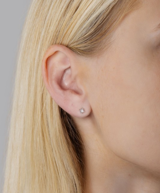 Baltā zelta auskari ar briljantiem - Goldinga