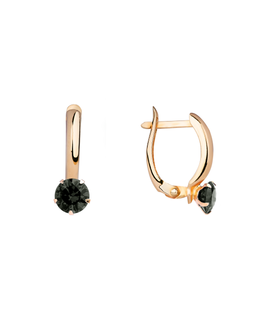 Zelta auskari ar cirkonijiem