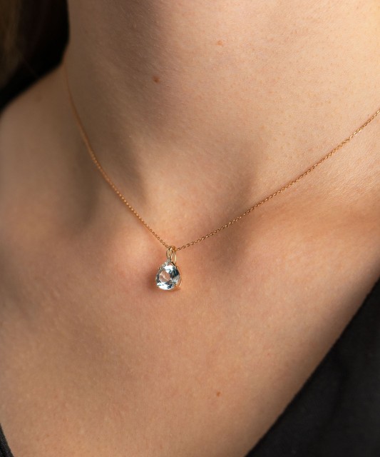 Zelta piekariņš ar topāzu un briljantiem - Goldinga