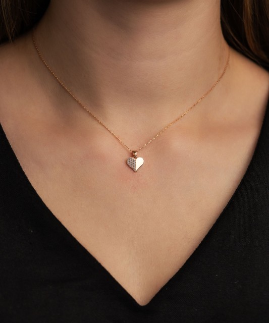 Zelta piekariņš ar cirkonijiem "Sirsniņa"