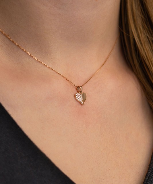 Zelta piekariņš ar cirkonijiem "Sirsniņa"