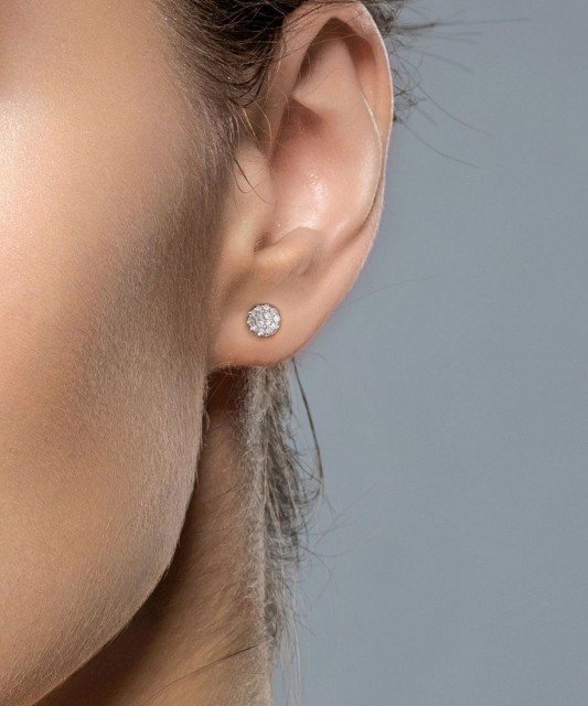 Zelta auskari ar dimantiem - Goldinga