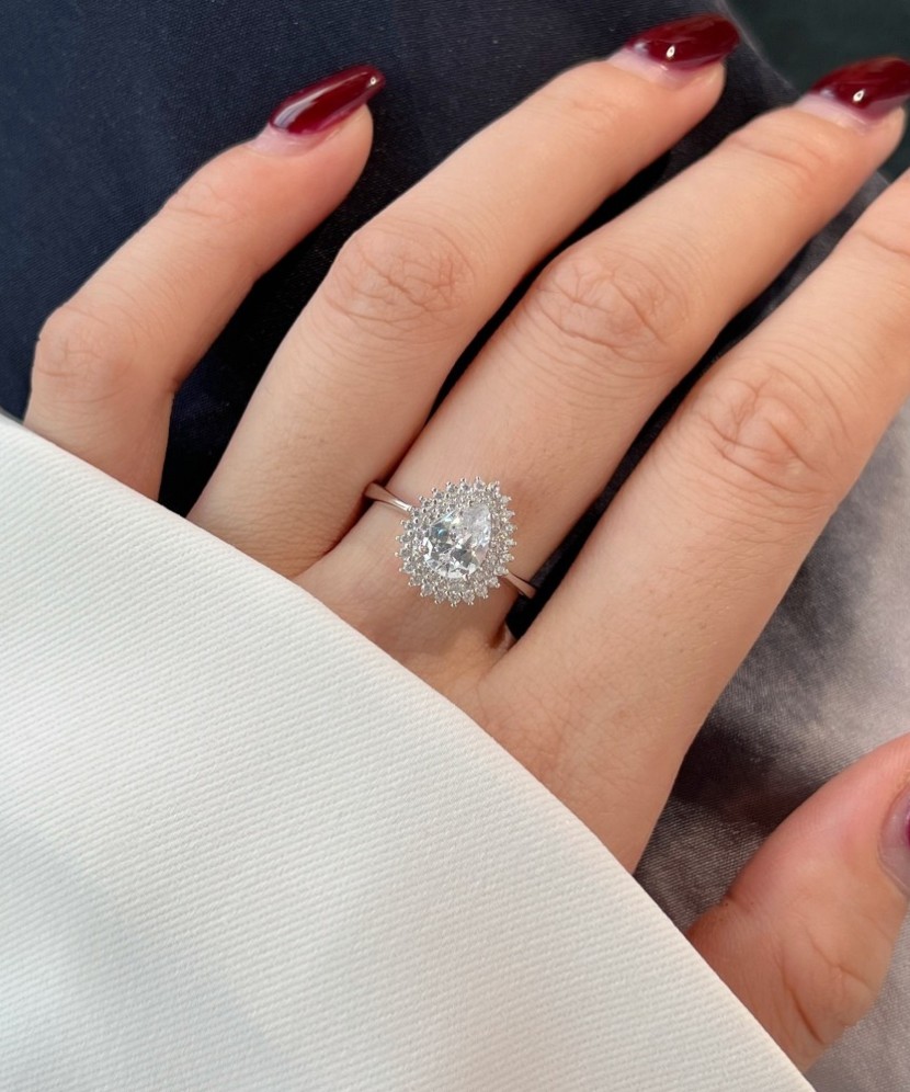 Sudraba gredzens ar cirkonijiem - Goldinga