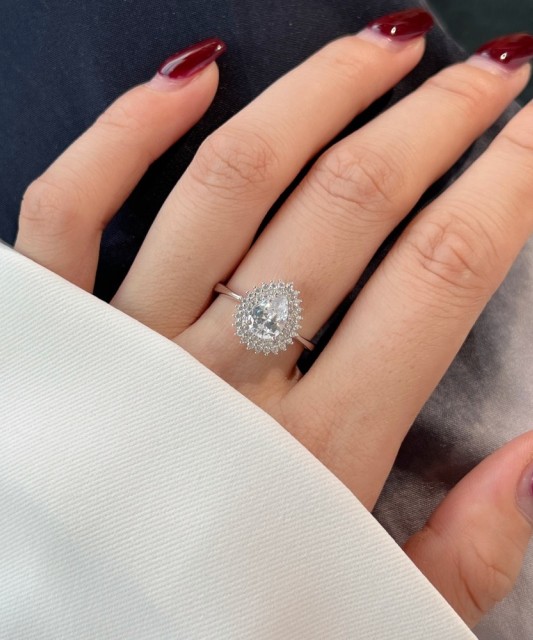 Sudraba gredzens ar cirkonijiem - Goldinga