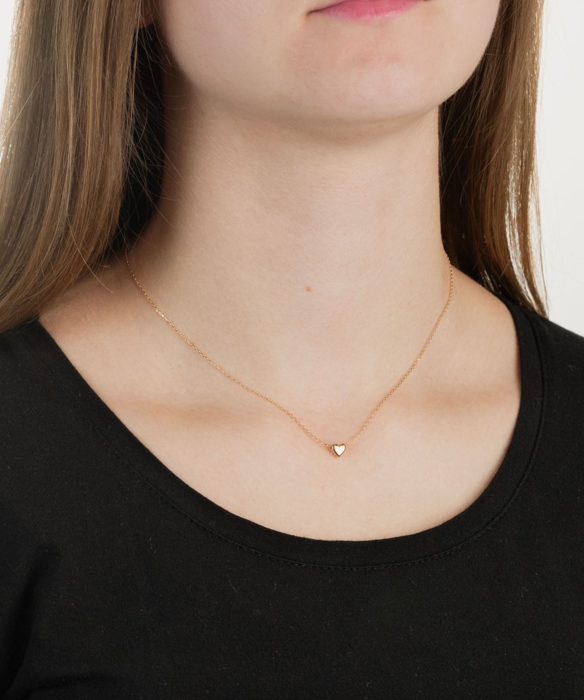Золотая цепочка с подвеской "Сердечко"