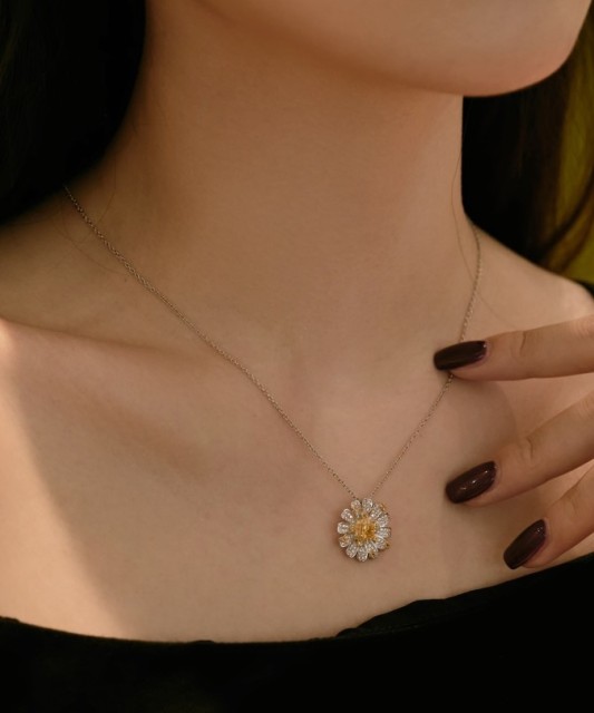 Sudraba ķēdīte ar cirkonija piekariņu