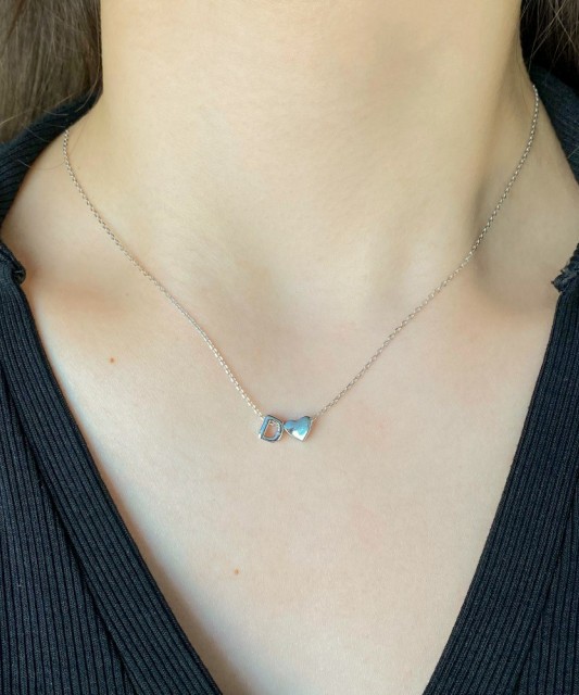 Sudraba Ķēdīte Ar Piekariņu D Burts