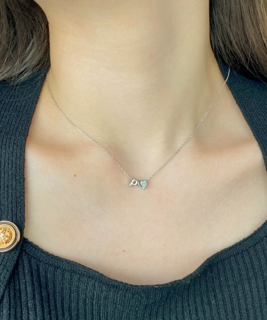 Sudraba ķēdīte ar piekariņu P burts