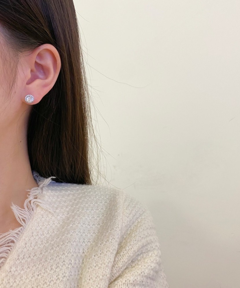 Sudraba auskari ar cirkonijiem - Goldinga