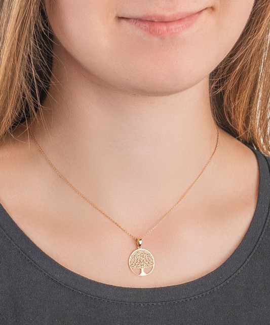 Золотой подвеска "Древо жизни"