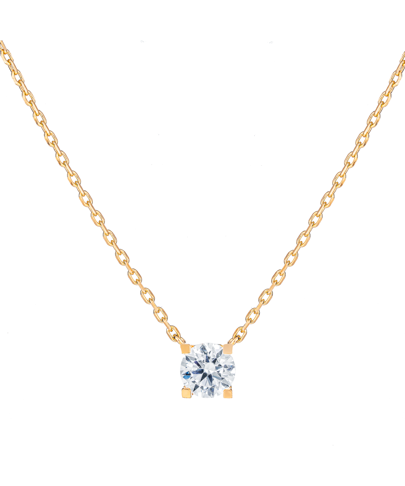 Золотая цепочка с подвеской из циркона