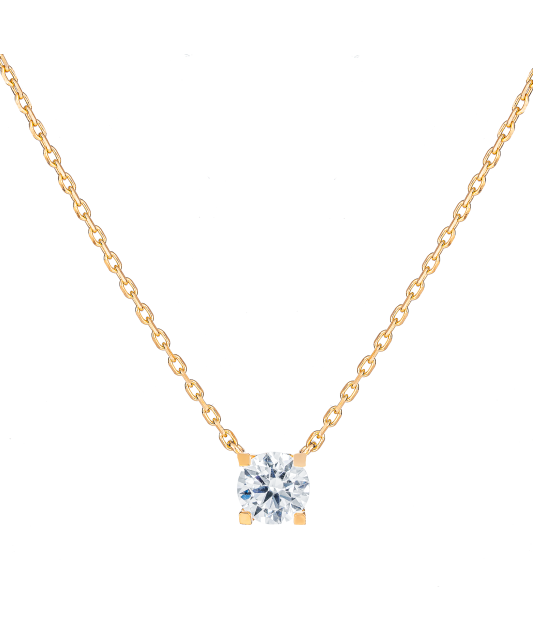 Zelta ķēdīte ar cirkonija piekariņu