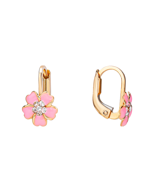 Zelta auskari "Puķītes" - Goldinga