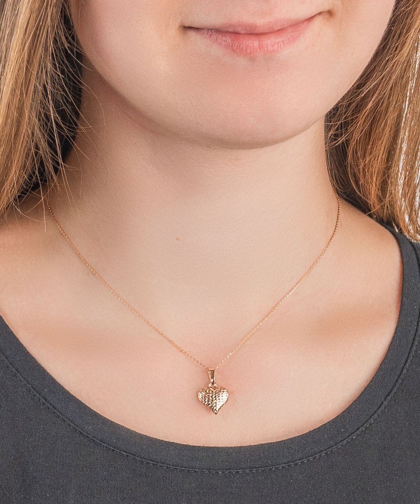 Золотой подвеска "Сердечко"