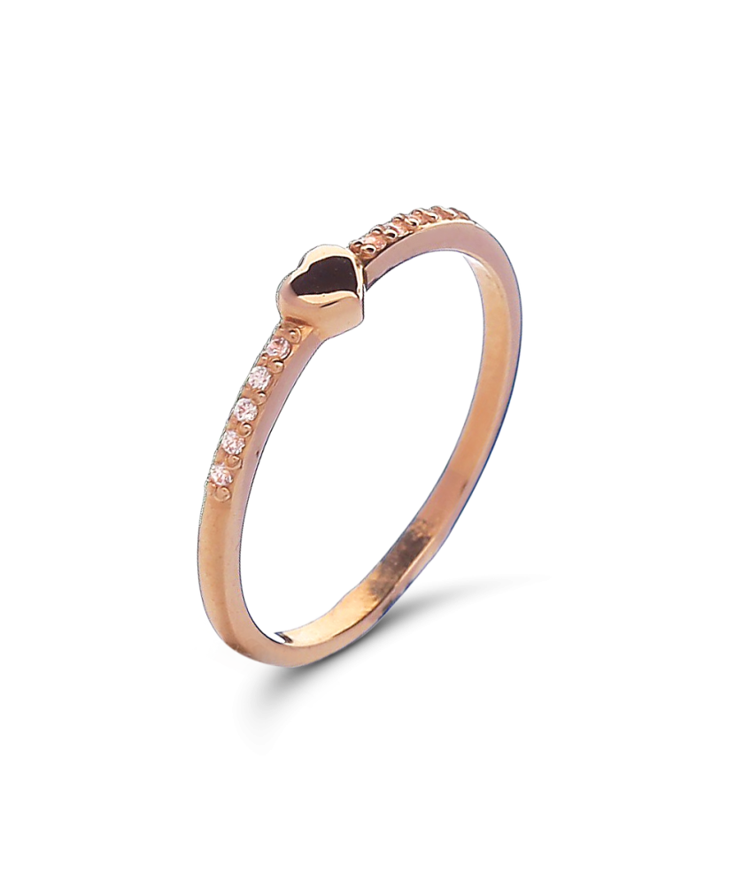 Zelta gredzens ar cirkonijiem "Sirsniņa" - Goldinga