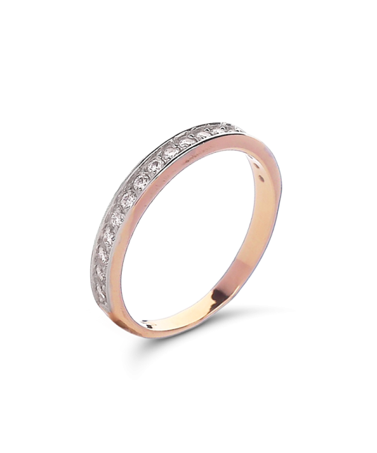 Zelta gredzens ar cirkonijiem - Goldinga