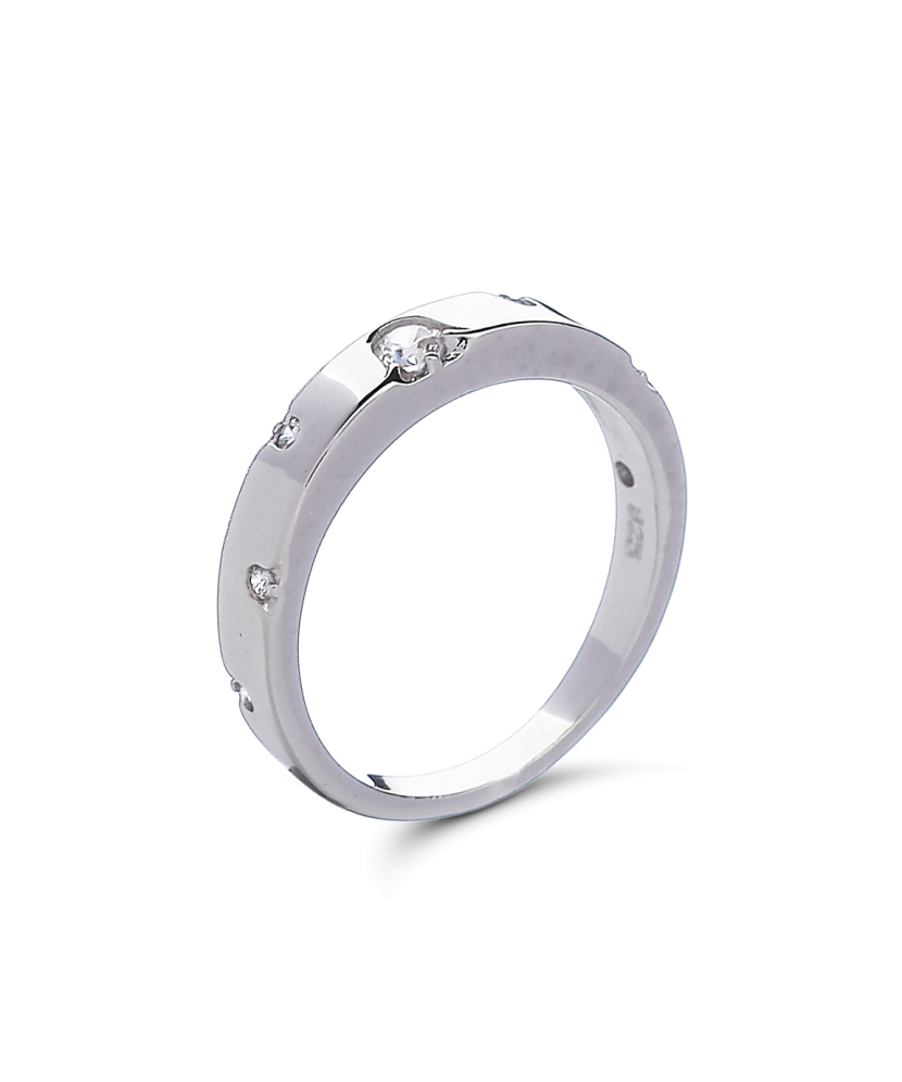 Sudraba gredzens ar cirkonijiem - Goldinga