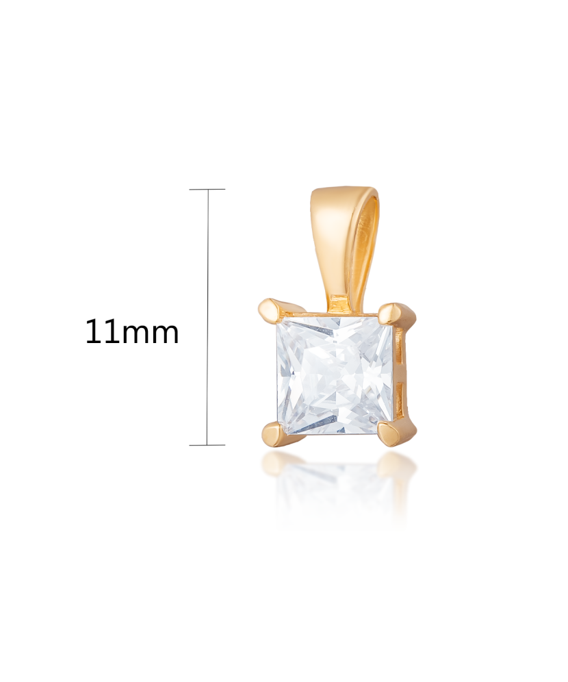 Золотой подвеска с цирконом