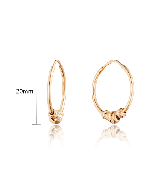 Zelta auskaru komplekti 20mm - Goldinga