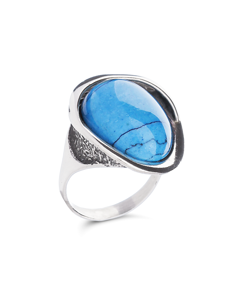 Sudraba gredzens ar tirkīzu - Goldinga