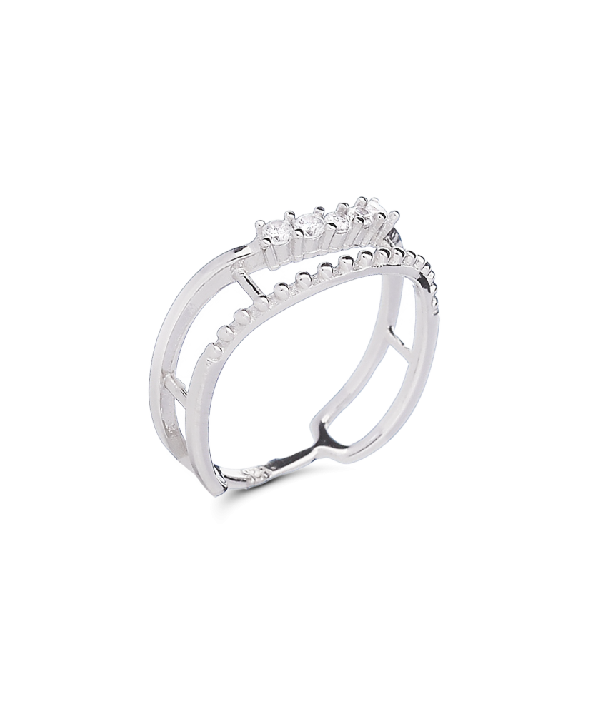 Sudraba gredzens ar cirkonijiem - Goldinga