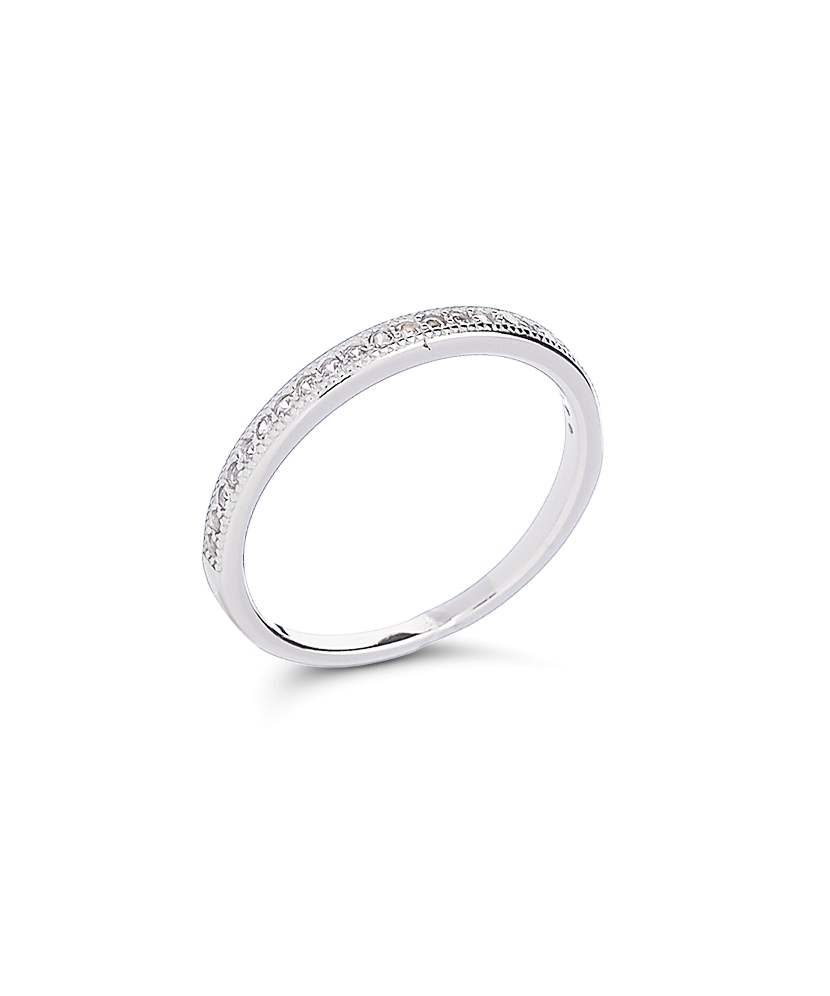 Серебряное кольцо с цирконами