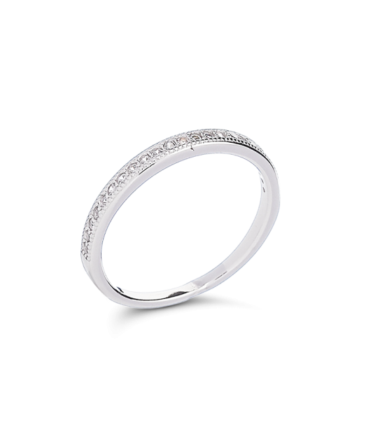 Серебряное кольцо с цирконами