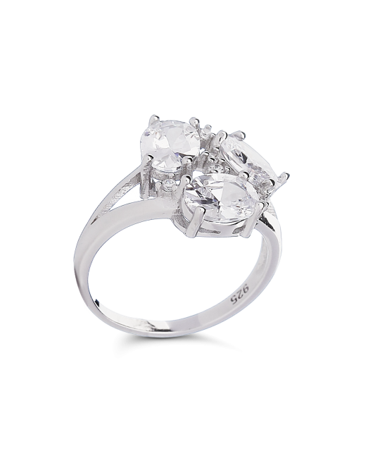 Sudraba gredzens ar cirkonijiem - Goldinga