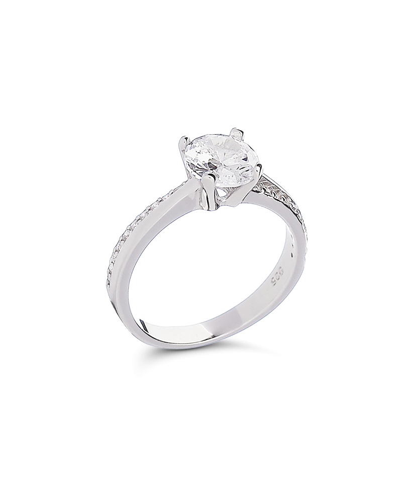 Sudraba gredzens ar cirkonijiem - Goldinga