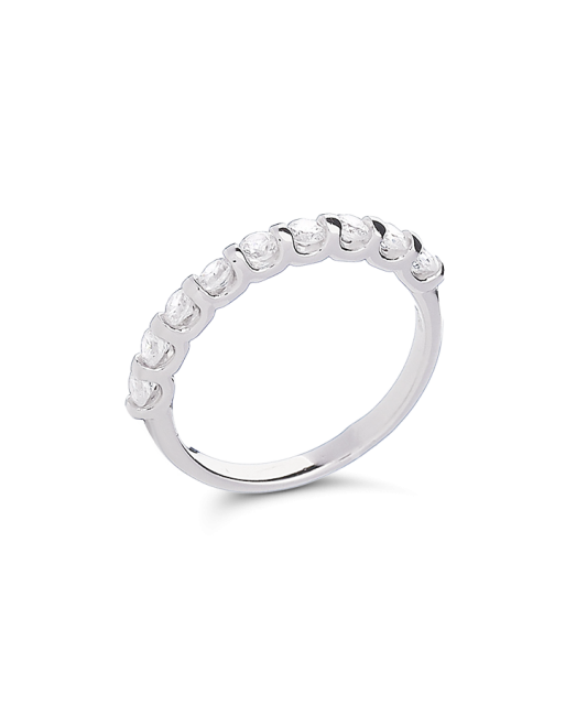 Серебряное кольцо с цирконами