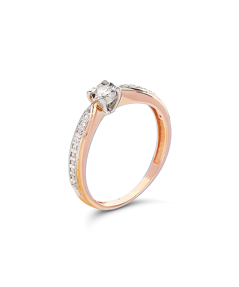 Zelta gredzens ar briljantu - Goldinga