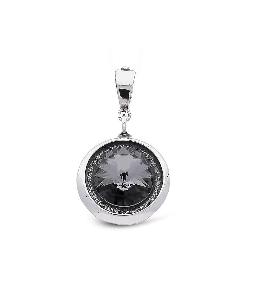 Sudraba piekariņš ar kristālu - Goldinga