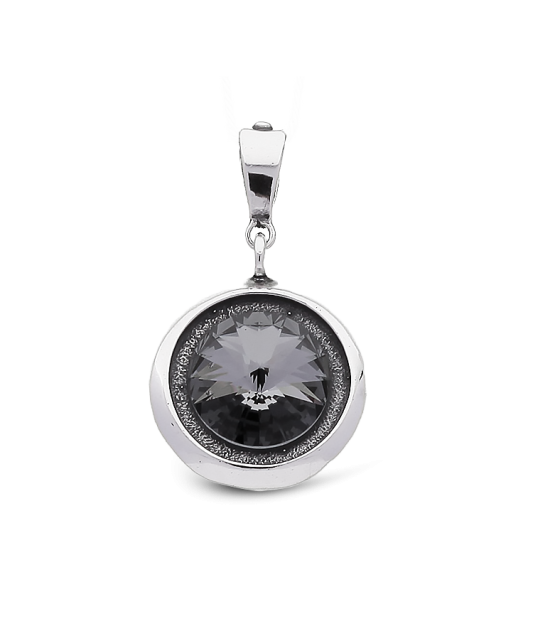 Sudraba piekariņš ar kristālu - Goldinga