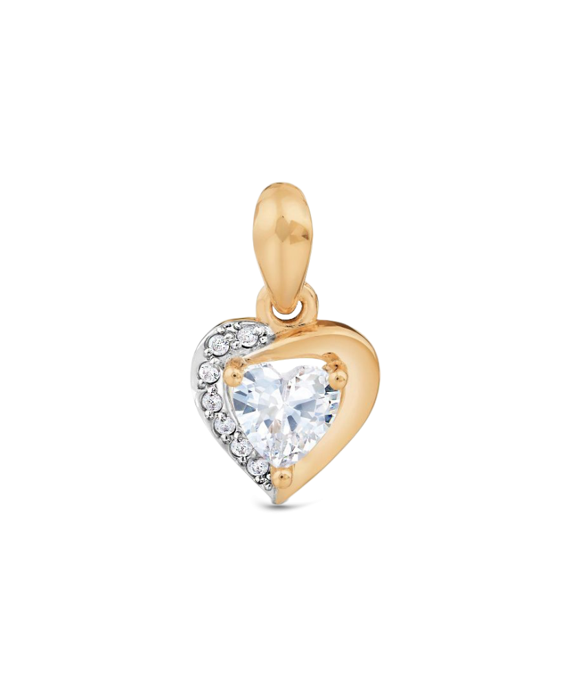 Золотой подвеска с цирконами