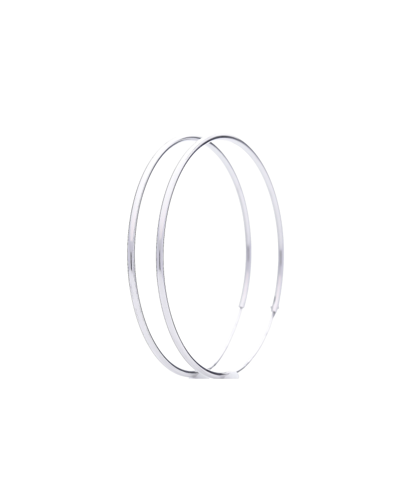 Sudraba auskari 40 mm - Goldinga