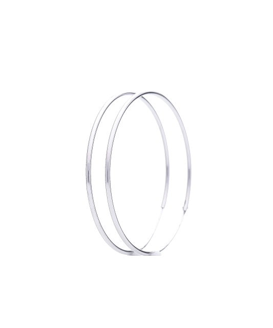 Серьги из серебра 40мм