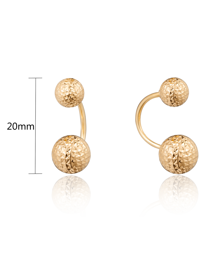 Zelta gravēti auskari - Goldinga