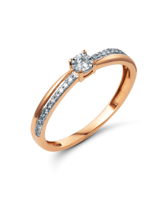 Zelta gredzens ar briljantiem - Goldinga