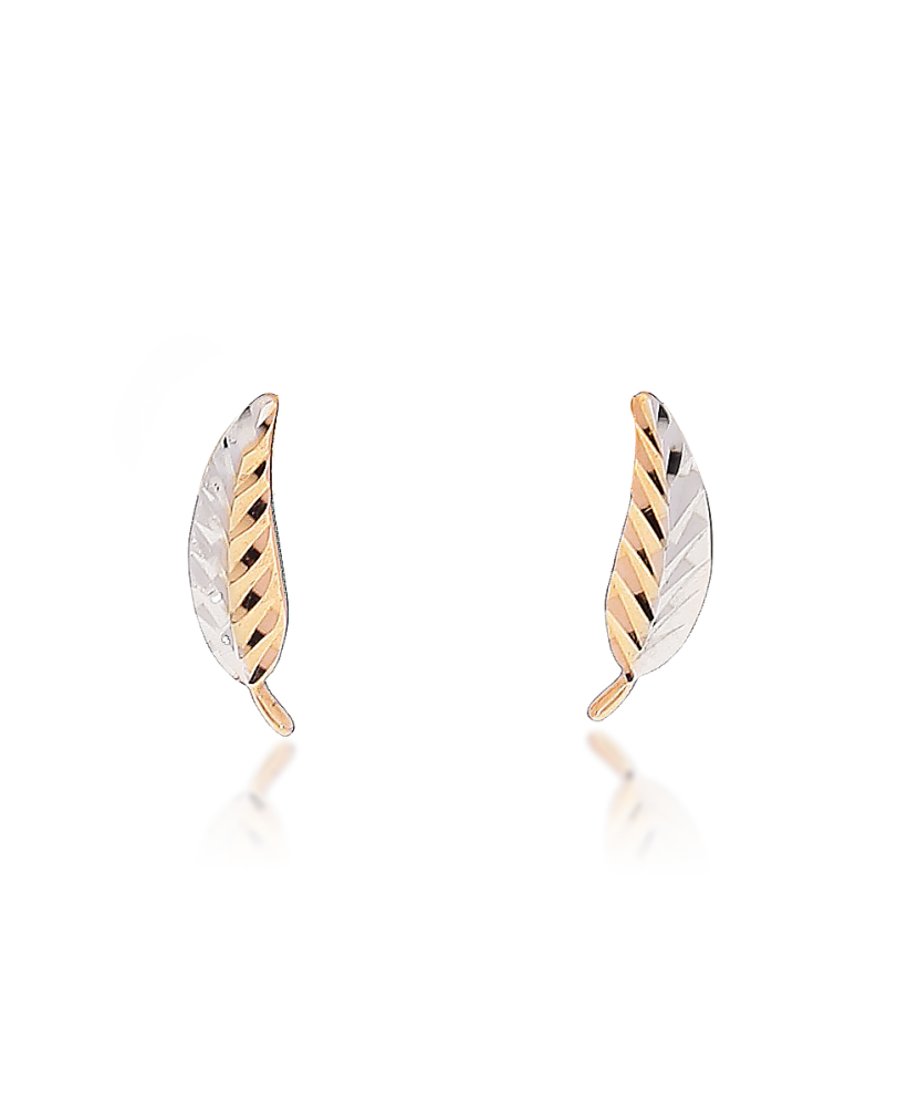 Zelta auskari "Lapiņas" - Goldinga