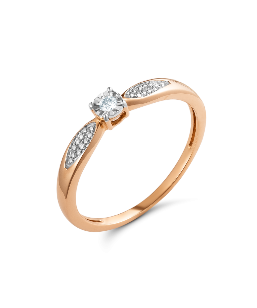 Золотое кольцо с алмазами