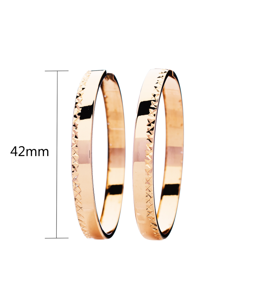 Zelta auskaru komplekti 42mm - Goldinga