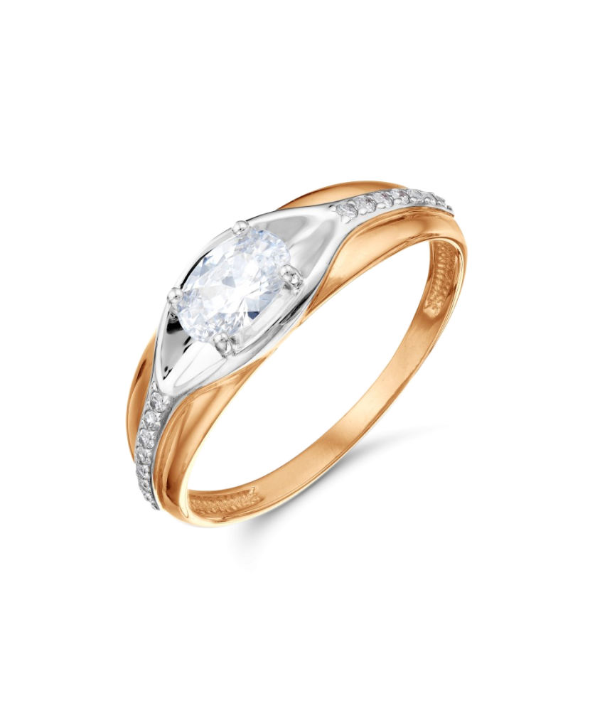 Zelta gredzens ar cirkonijiem - Goldinga