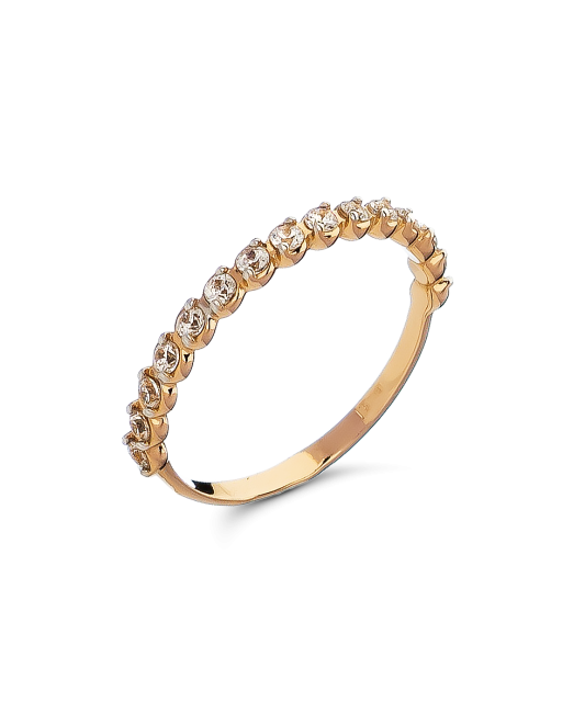 Zelta gredzens ar cirkonijiem - Goldinga